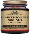 L-METIONINA SOLGAR 500MG 30 CÁPSULAS